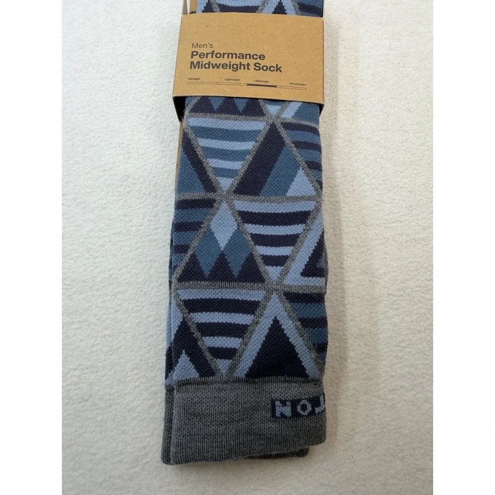Burton Performance Midweight Wool Snowboard Socks Mens Large Dark Slate Heather